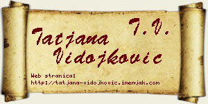 Tatjana Vidojković vizit kartica